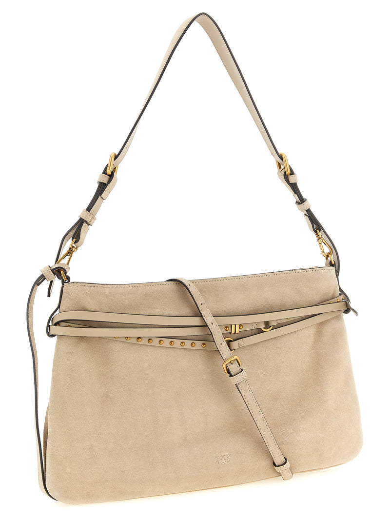 PINKO Beige Cowhide Shoulder Bag - Elegant and Versatile