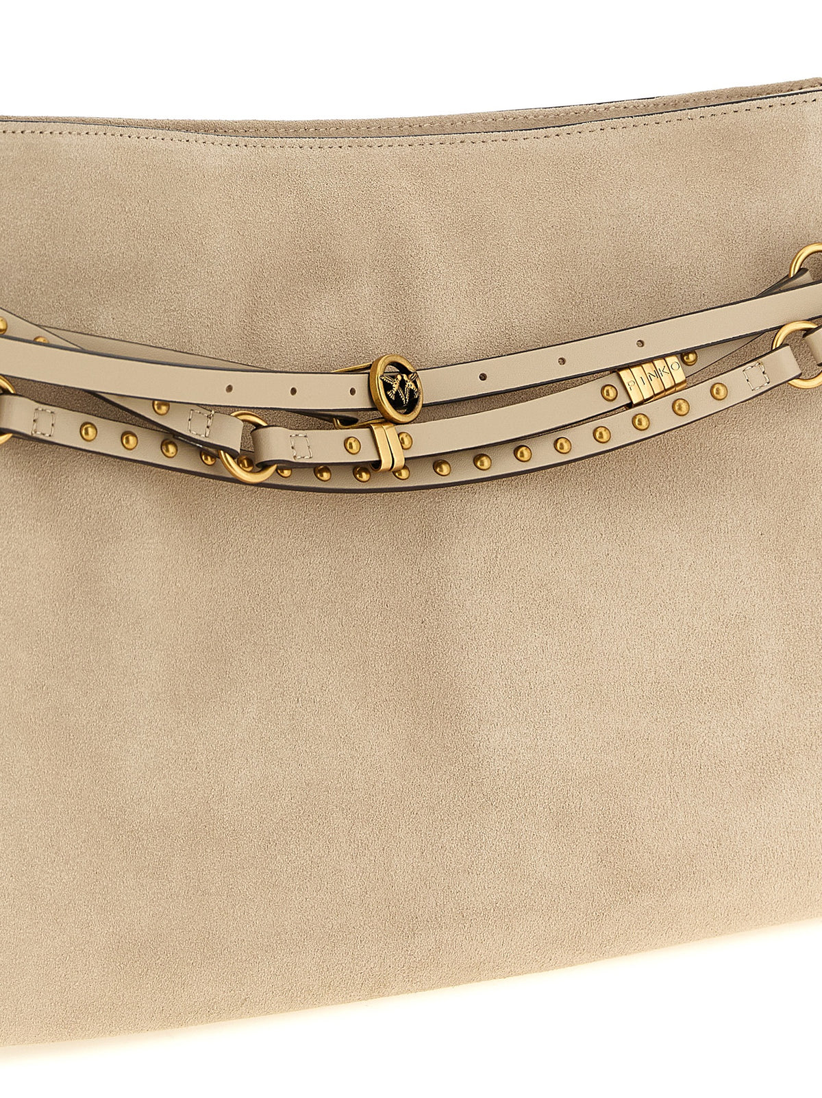 PINKO Beige Cowhide Shoulder Bag - Elegant and Versatile