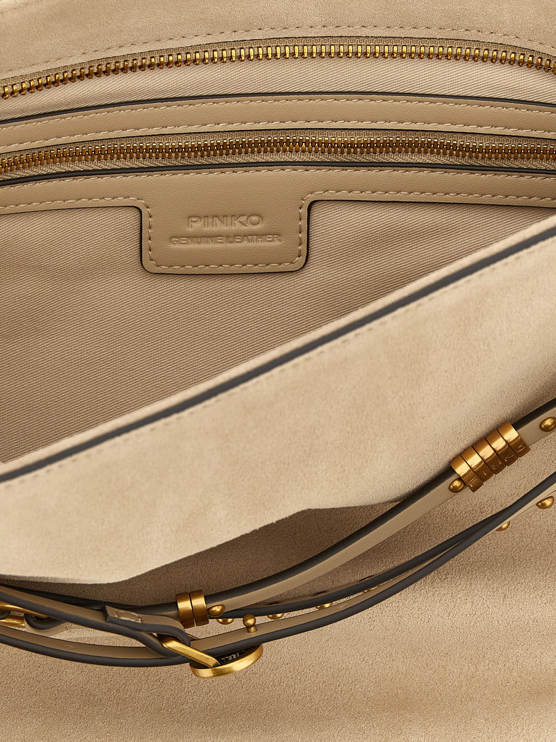 PINKO Beige Cowhide Shoulder Bag - Elegant and Versatile