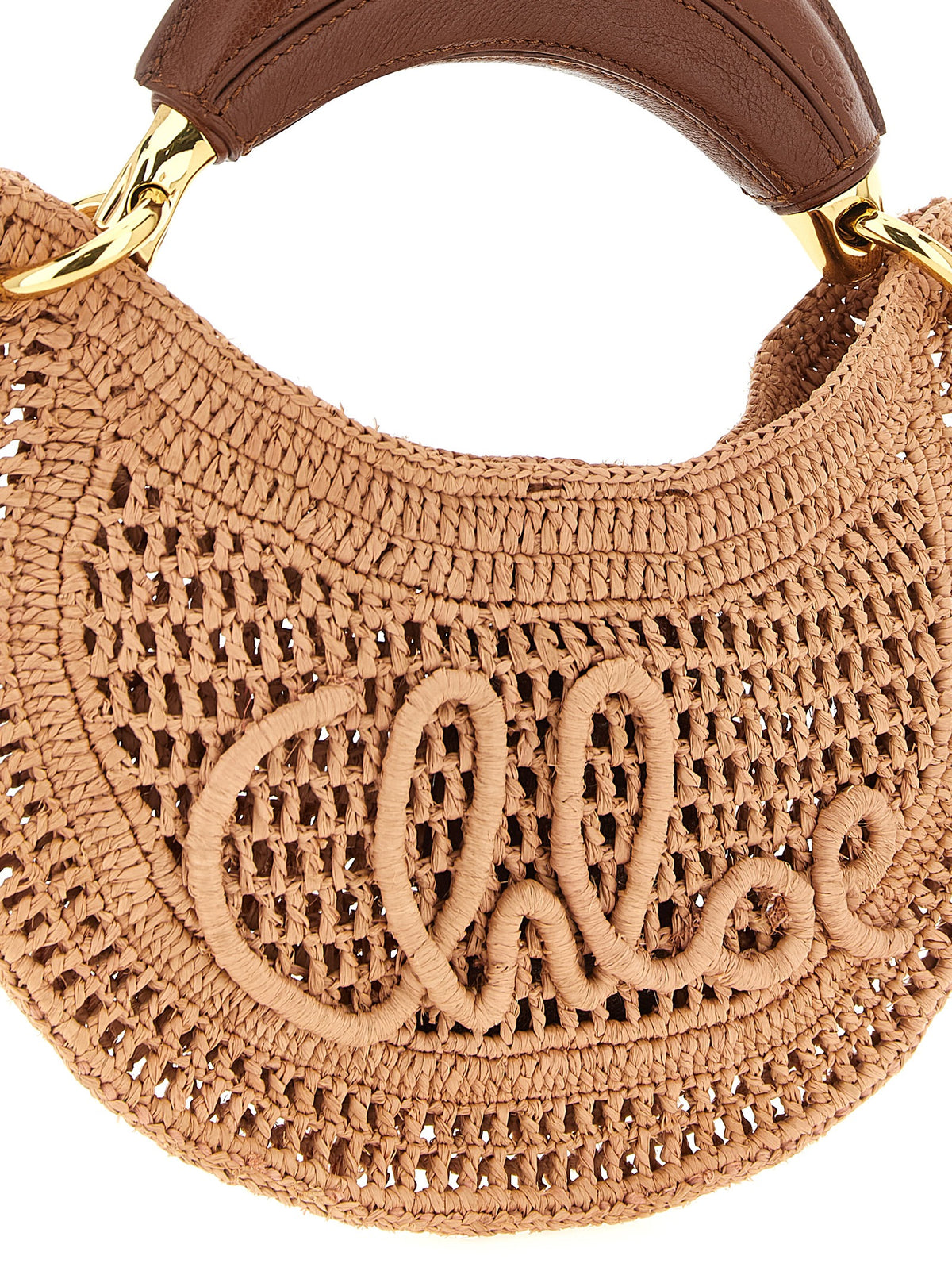 Sac à main Chloé en raphia multicolore