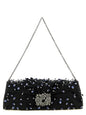 Roger Vivier Black Viscose Clutch Bag