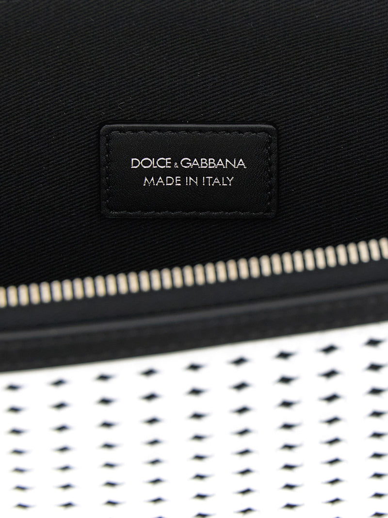 Dolce & Gabbana Bicolor Calfskin Clutch Bag