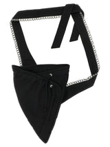 Kiko Kostadinov Kest Black Cotton Crossbody Bag