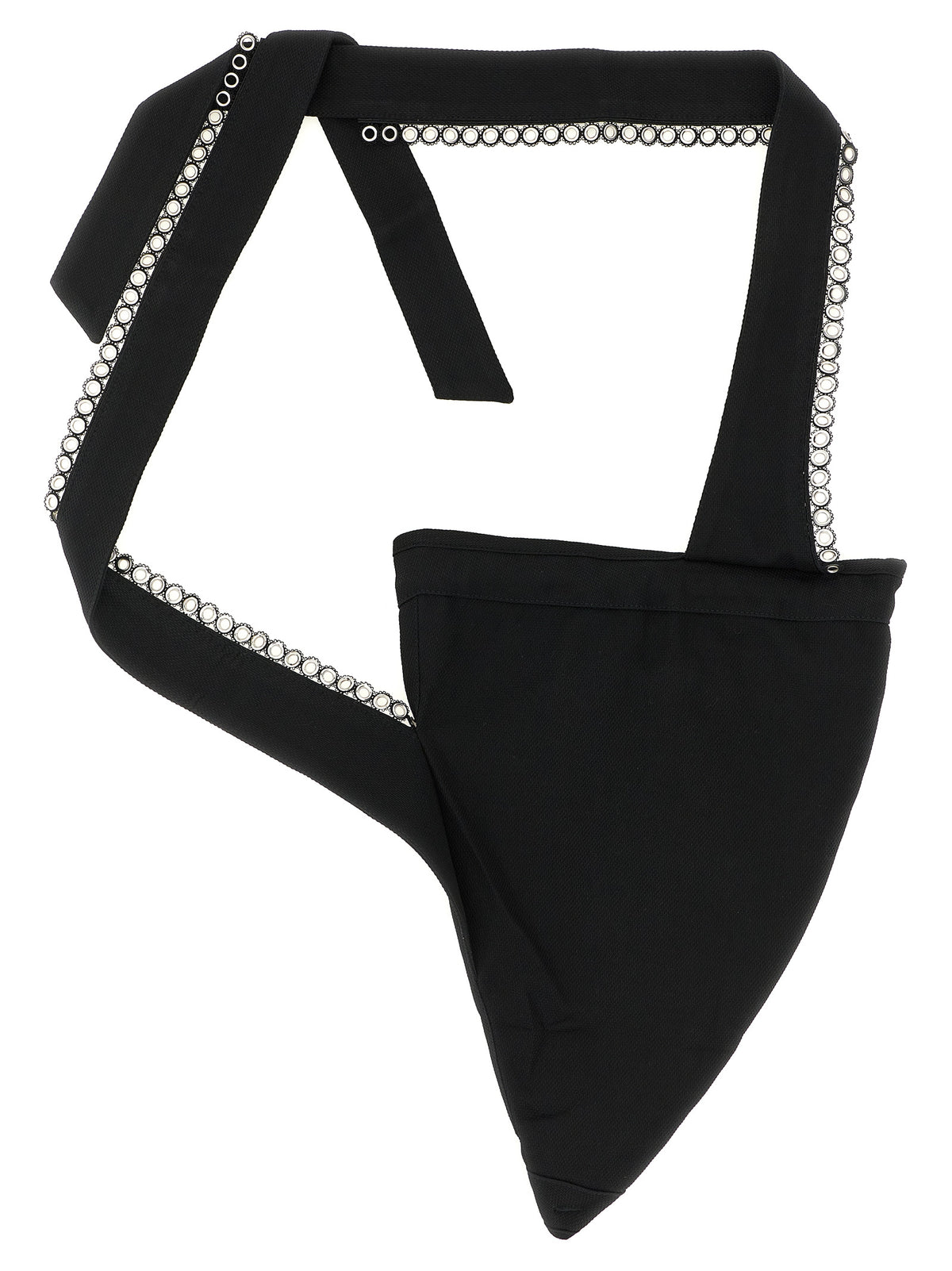 Kiko Kostadinov Kest Black Cotton Crossbody Bag