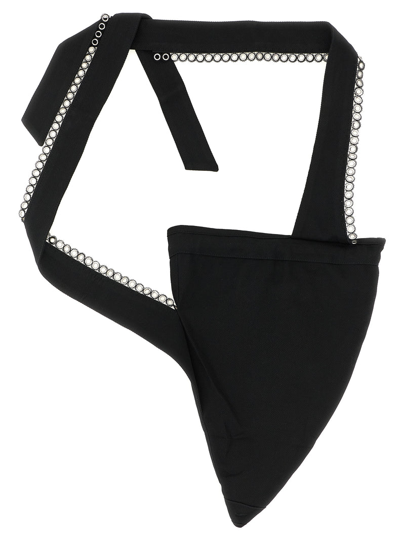 Kiko Kostadinov Kest Black Cotton Crossbody Bag
