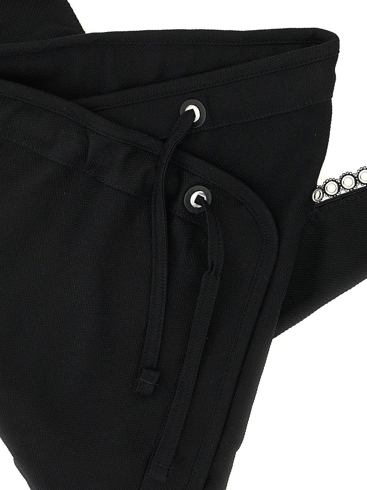 Kiko Kostadinov Kest Black Cotton Crossbody Bag