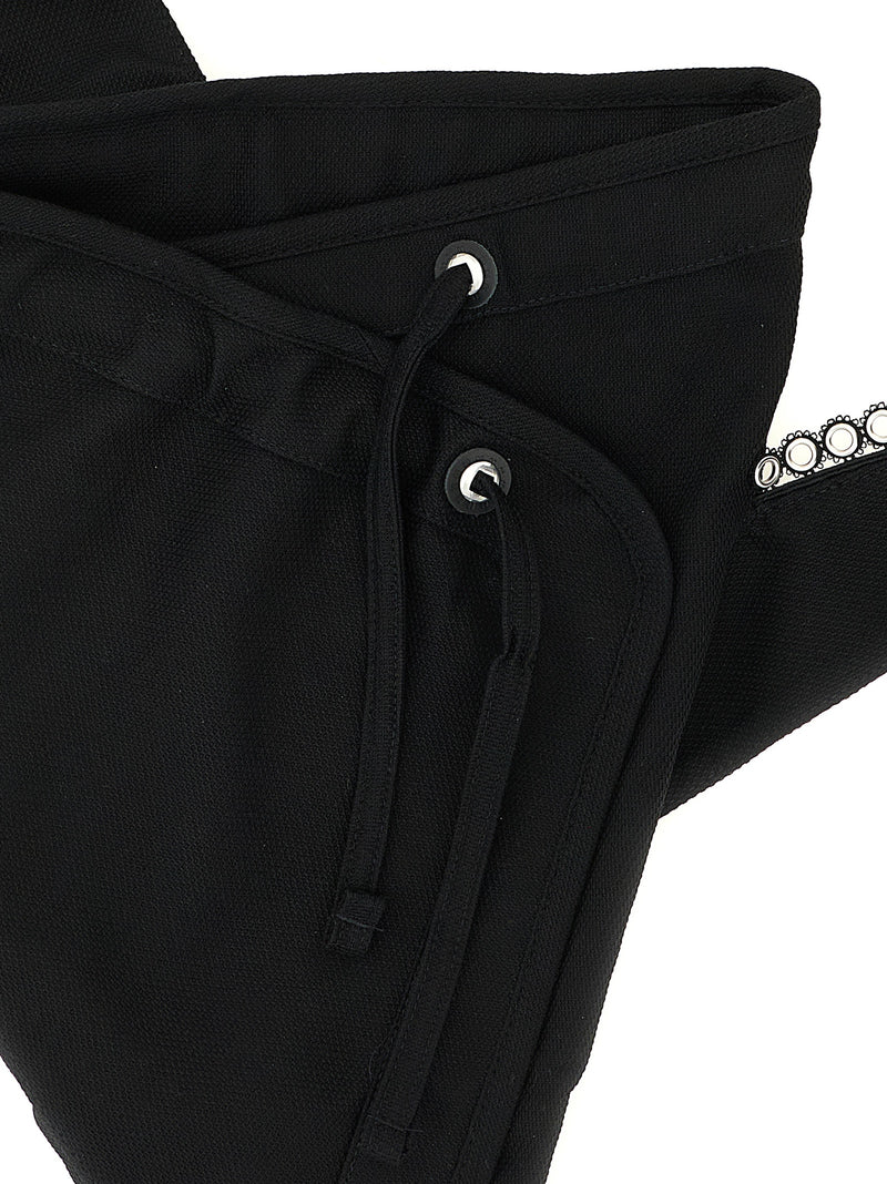 Kiko Kostadinov Kest Black Cotton Crossbody Bag