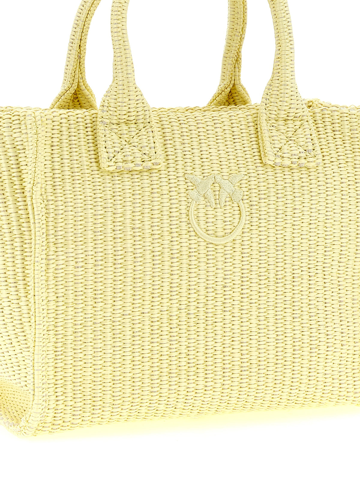 PINKO Bicolor Polypropylene Tote Bag - Beach Mini Shopping Bag