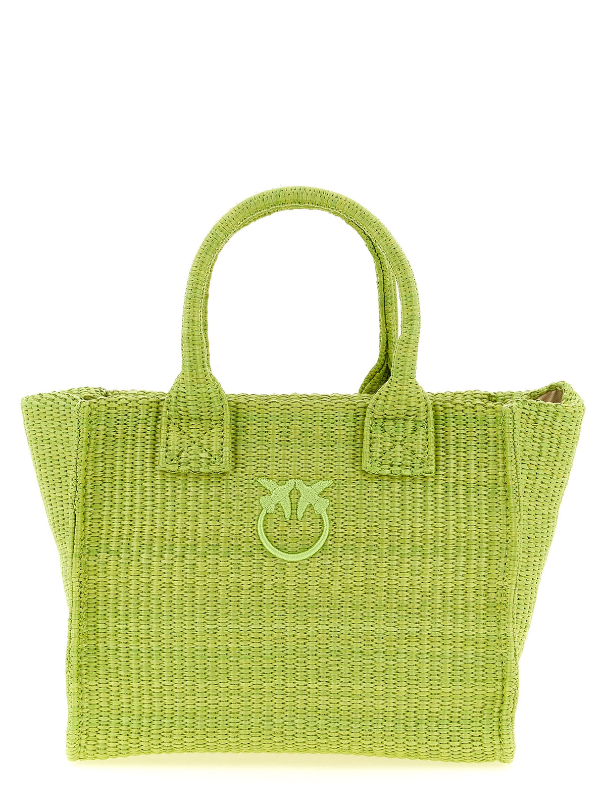 PINKO Bicolor Polypropylene Tote Bag - Beach Mini Shopping Bag
