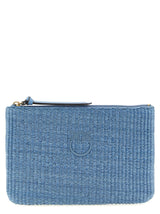PINKO Blue Polypropylene Clutch Bag - Elegant and Trendy Accessory