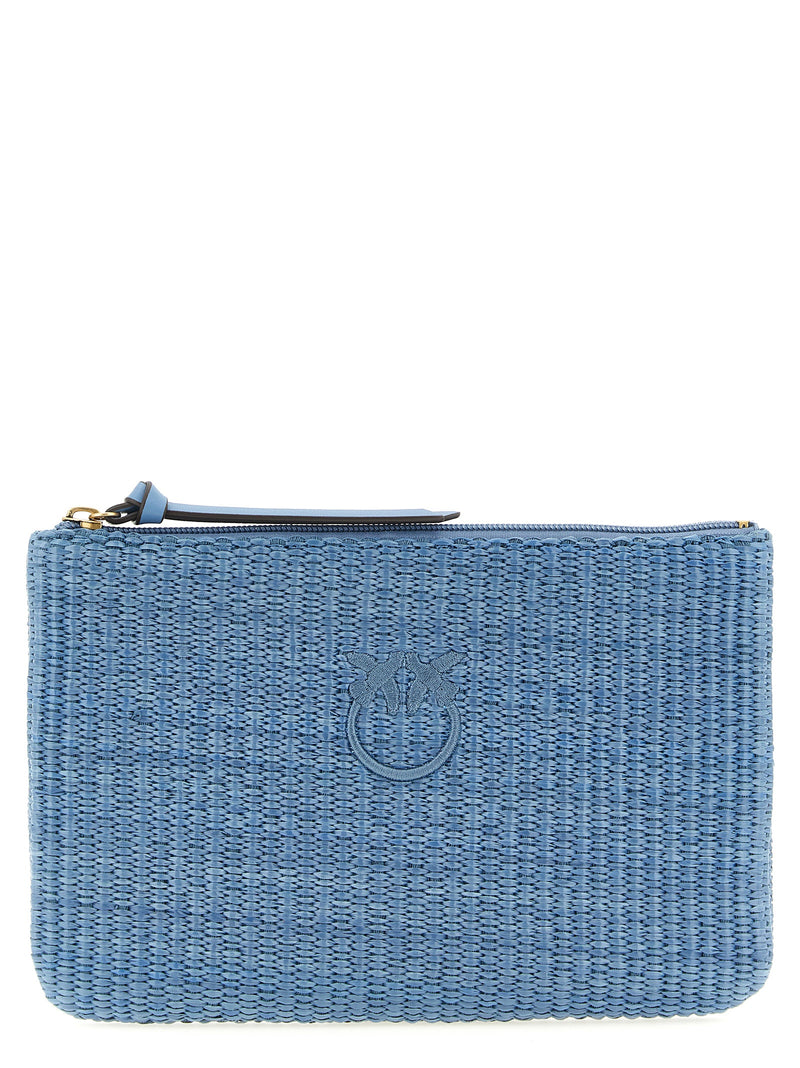 PINKO Blue Polypropylene Clutch Bag - Stylish & Elegant