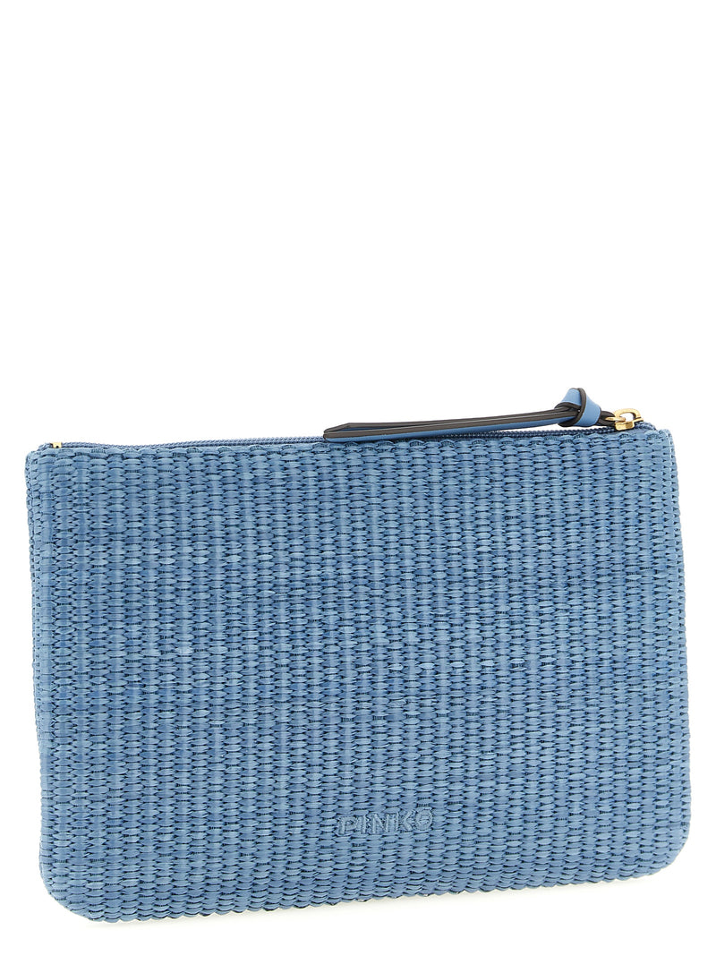 PINKO Blue Polypropylene Clutch Bag - Stylish & Elegant
