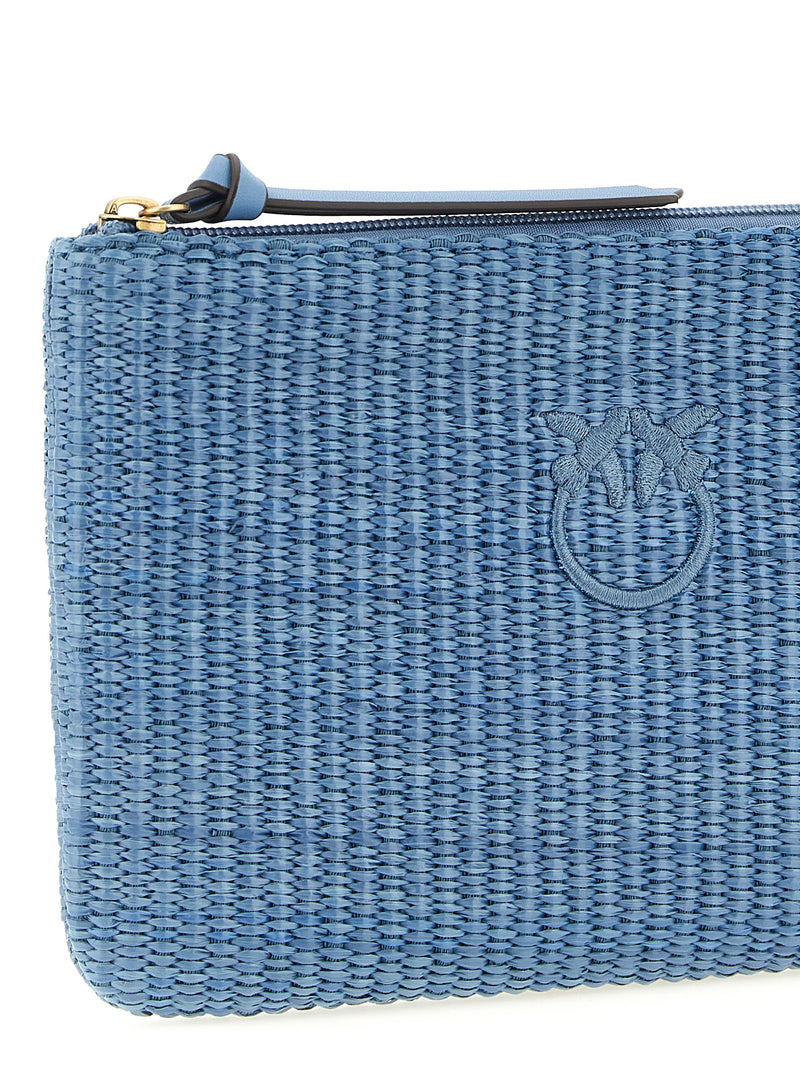 PINKO Blue Polypropylene Clutch Bag - Stylish & Elegant