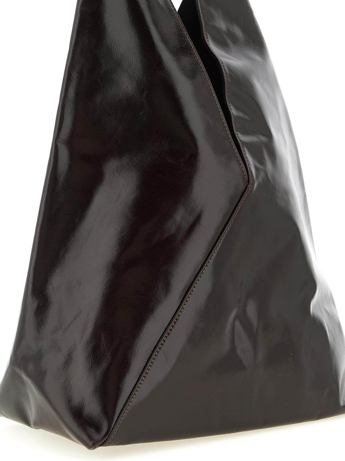 MM6 Maison Margiela Brown Cowhide Handbag - Japanese Classic