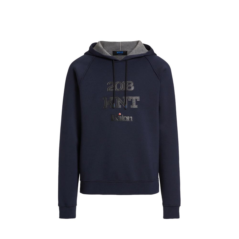 KNT KITON Blue Elastane Sweatshirt for Men
