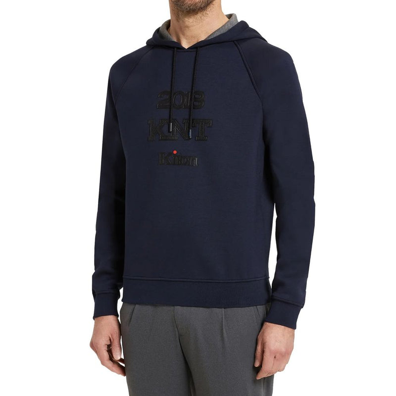 KNT KITON Blue Elastane Sweatshirt for Men