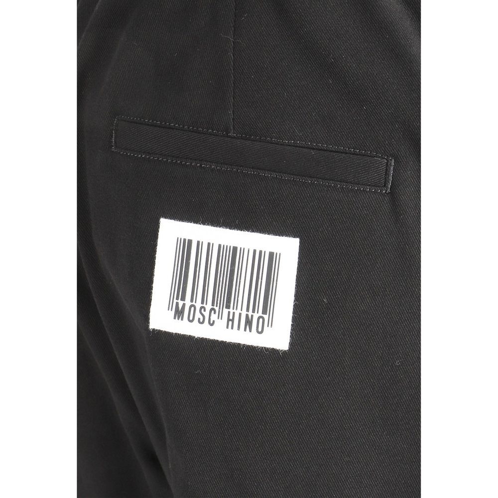 Moschino Black Cotton Joggers for Men - Stylish Sportswear