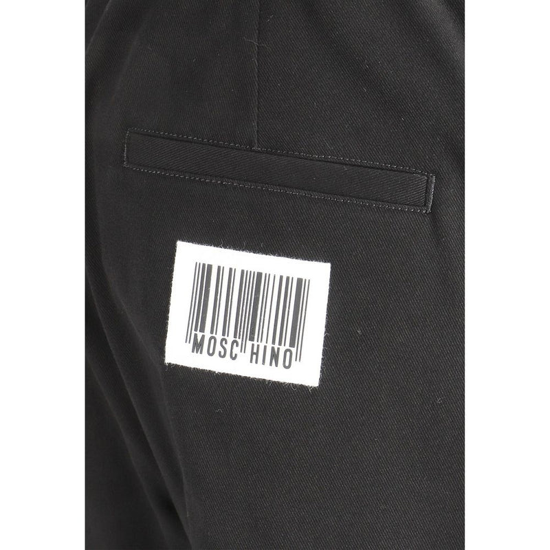 Moschino Black Cotton Joggers for Men - Stylish Sportswear