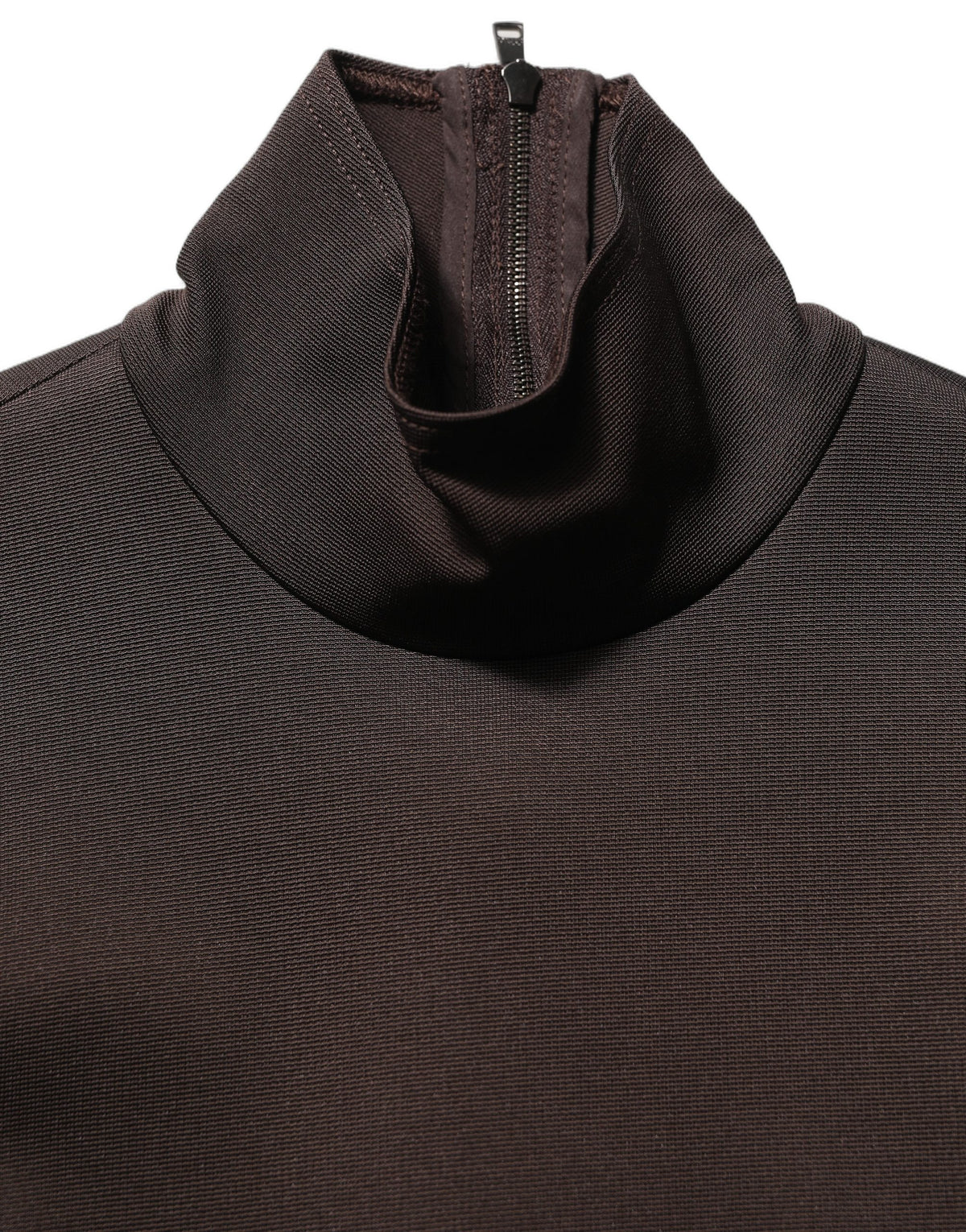 Dolce & Gabbana Brown Turtleneck Long Sleeve Blouse Top