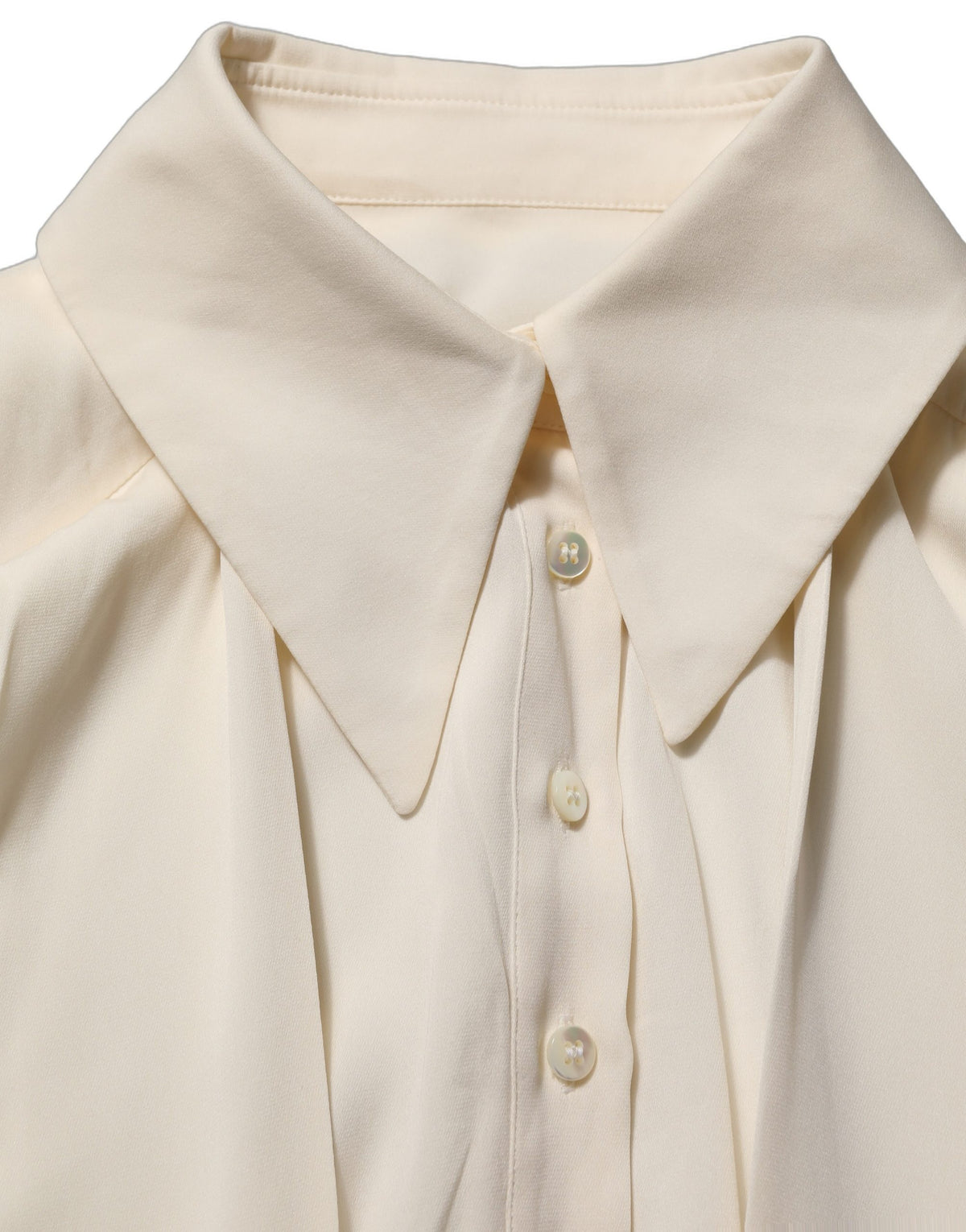 Haut Blouse Manches Longues à Col Lavallière Écru Dolce & Gabbana