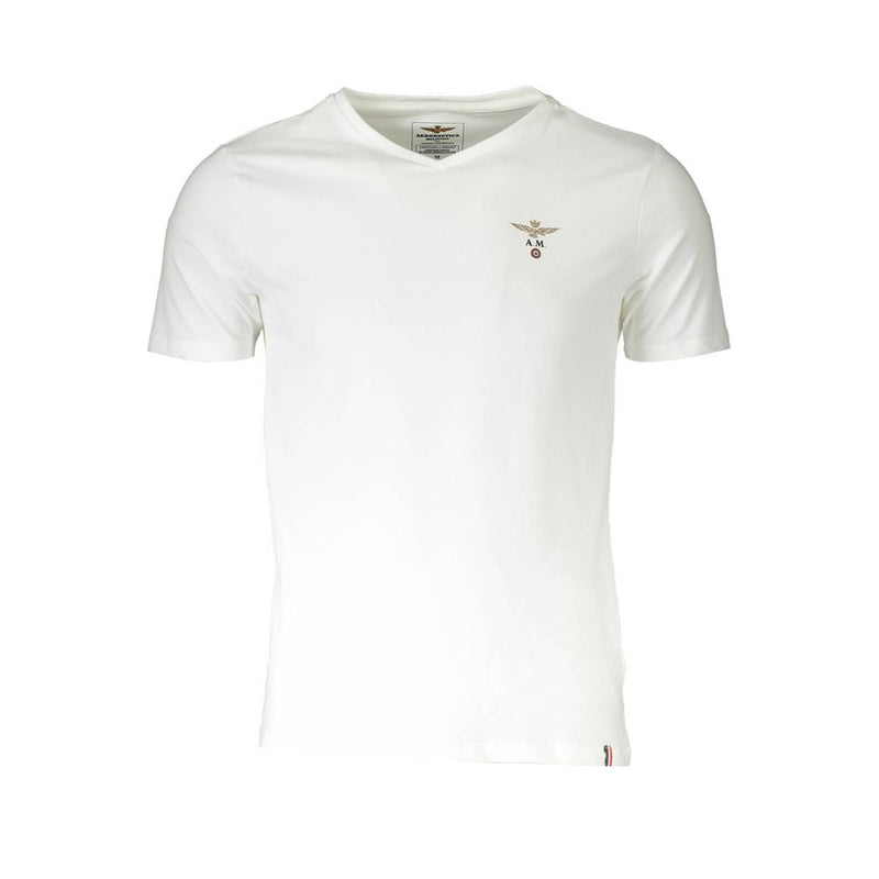Aeronautica Militare White Cotton Men's Undershirt