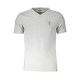 Aeronautica Militare Gray Cotton Men's Undershirt - V-Neck T-Shirt