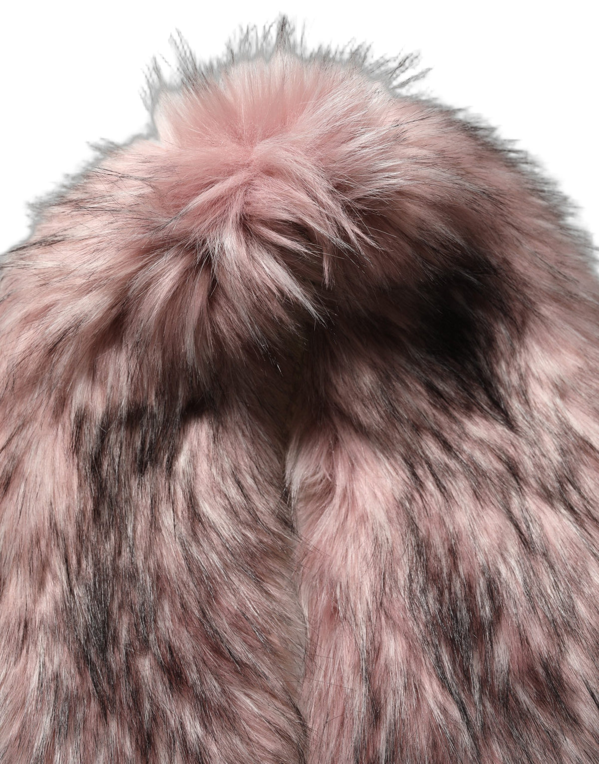 Dolce & Gabbana Pink Faux Fur Knit Shrug Vest Top