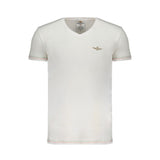 T-shirt en coton blanc pour homme Aeronautica Militare