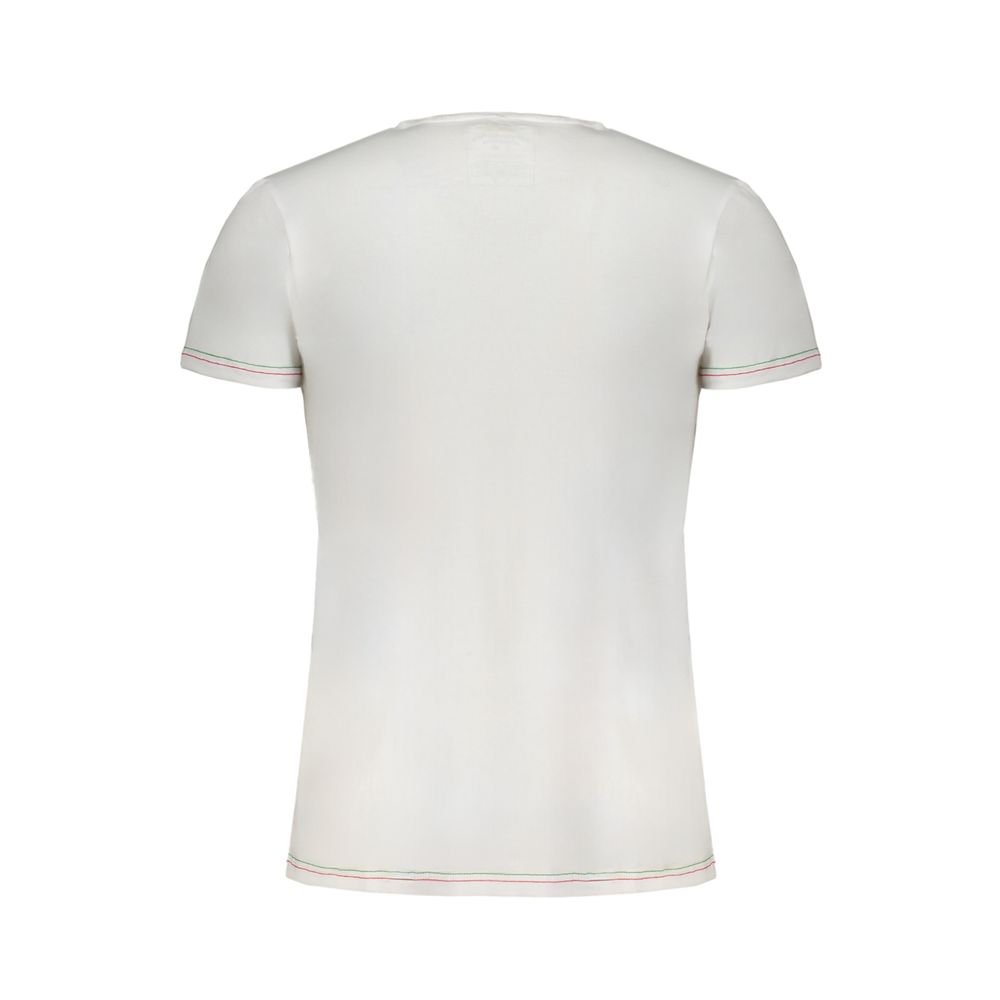 T-shirt en coton blanc pour homme Aeronautica Militare