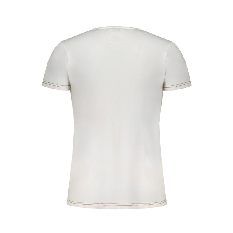 T-shirt en coton blanc pour homme Aeronautica Militare