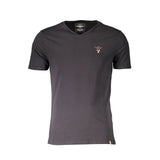 Aeronautica Militare Black Cotton Men's T-Shirt