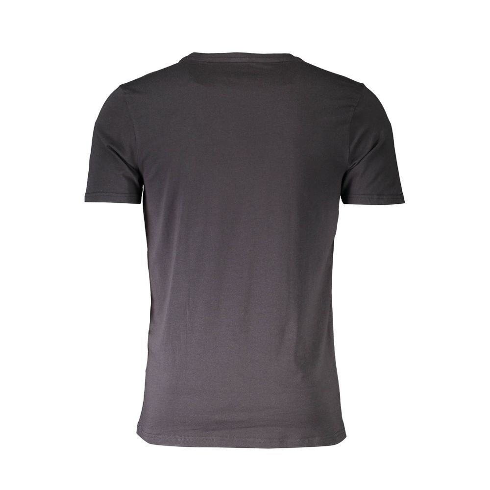 Aeronautica Militare Black Cotton Men's T-Shirt