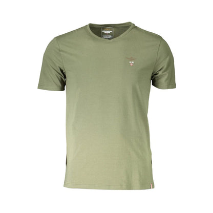 T-shirt en coton vert pour homme Aeronautica Militare