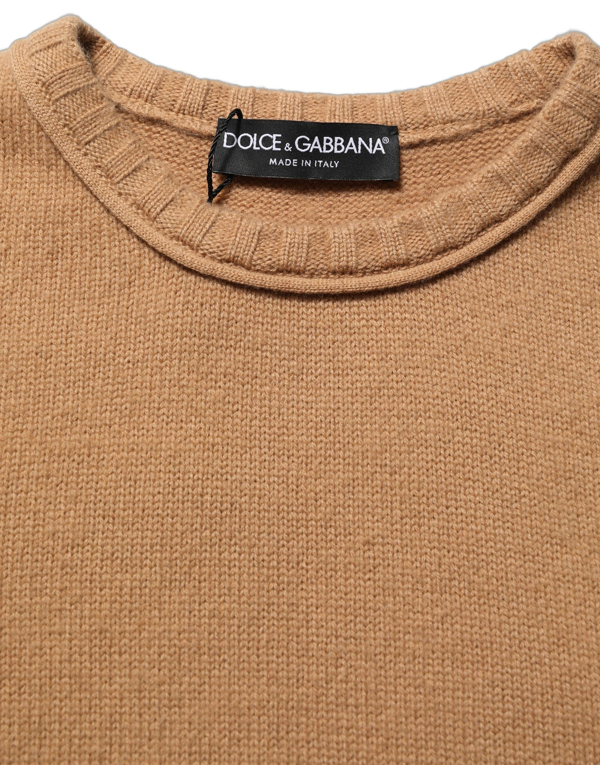Dolce & Gabbana Brown Wool Cropped Blouse - Short Sleeves