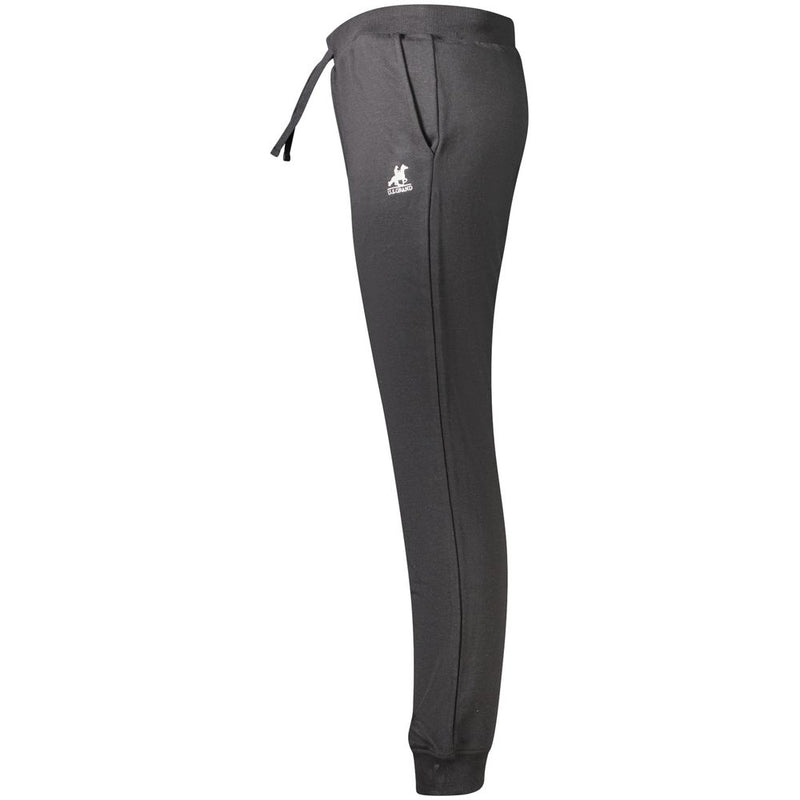 U.S. Grand Black Cotton Men's Trouser - Stylish Sportswear