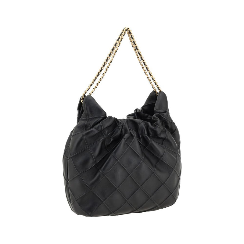 Tory Burch Black Lamb Ovis Aries Aries Shoulder Bag