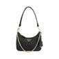 Prada Black Calf Leather Bos Taurus Shoulder Bag