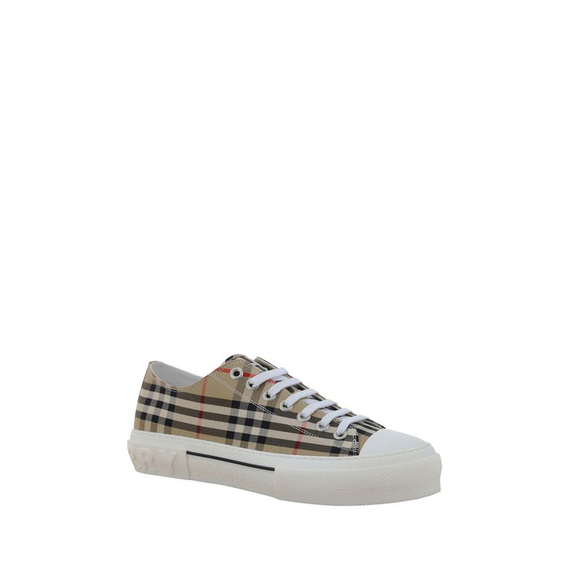 Burberry Brown Cotton Low Top Sneakers - TNR Jacke Model