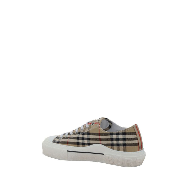 Burberry Brown Cotton Low Top Sneakers - TNR Jacke Model