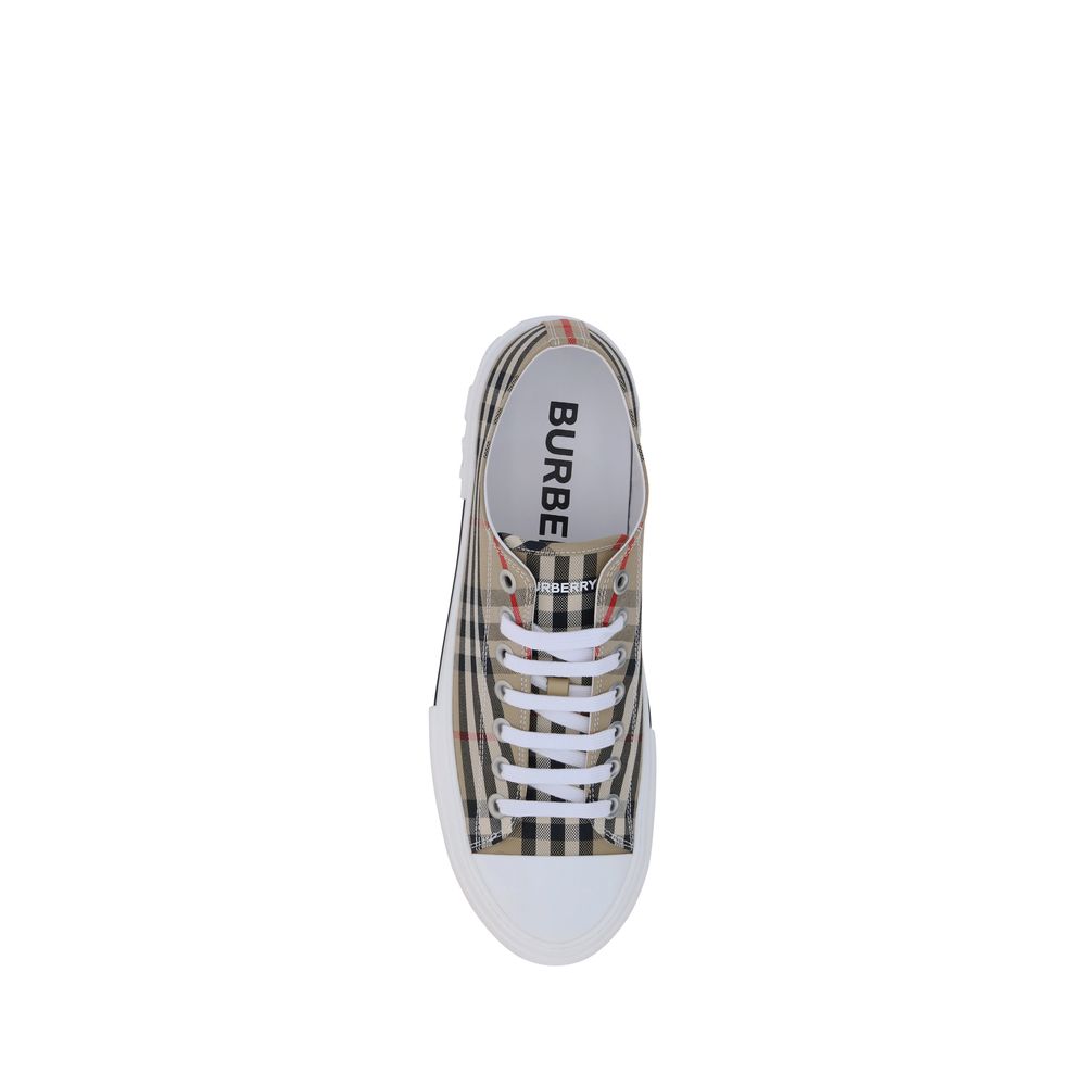 Burberry TNR Jacke Marron Sneakers Basse en Coton