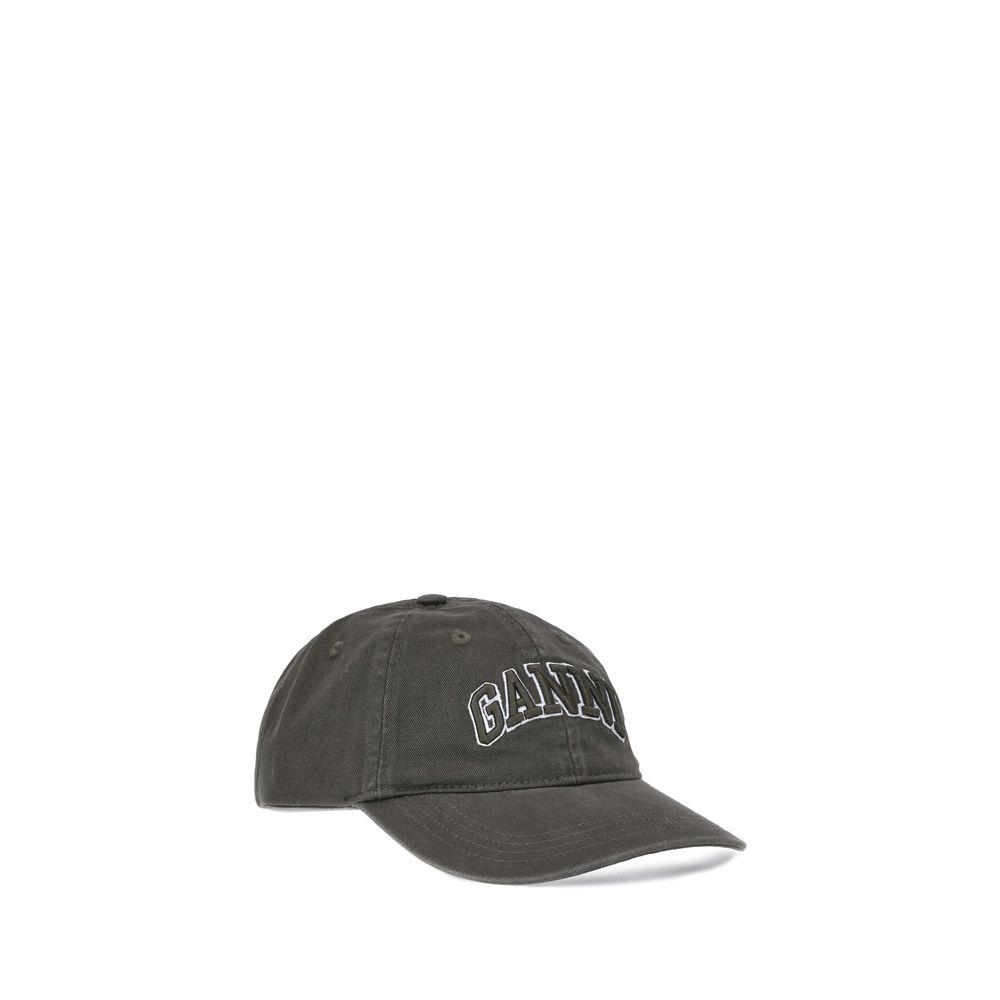 Ganni Bicolor Cotton Baseball Cap - Chic and Versatile Accessory