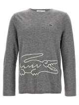 Comme Des Garçons Gray Wool Cardigan