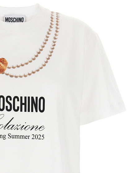 Moschino White Cotton T-Shirt