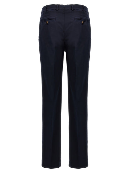 Brunello Cucinelli Blue Cotton Casual Pants