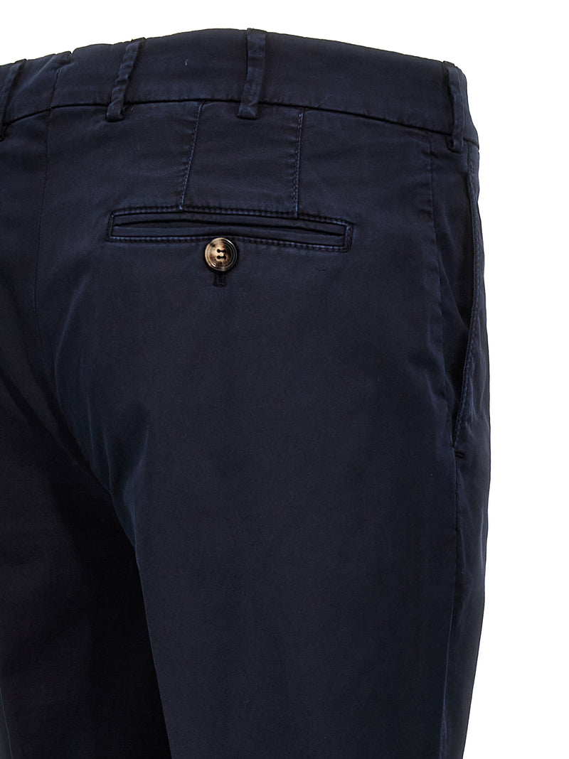 Brunello Cucinelli Blue Cotton Casual Pants for Men