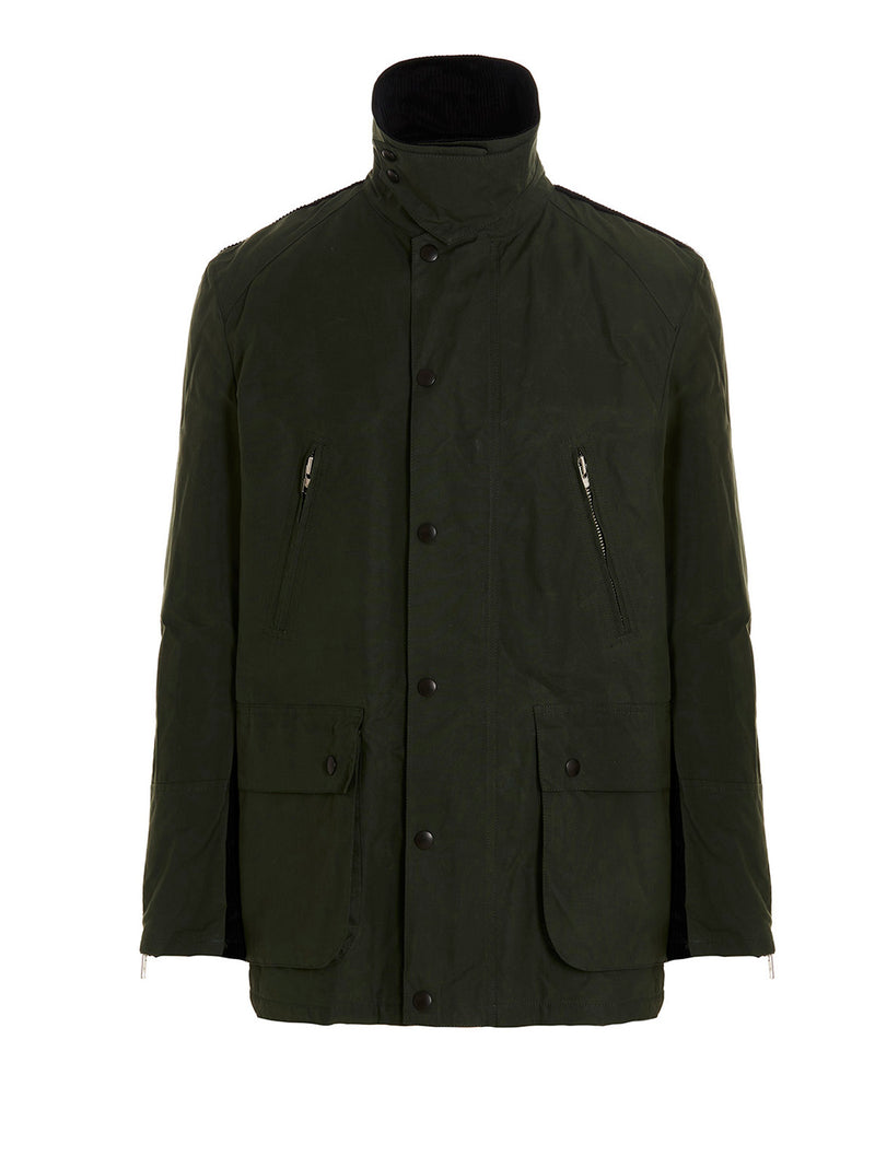 Department 5 Bicolor Cotton Full-Length Jacket in Green
