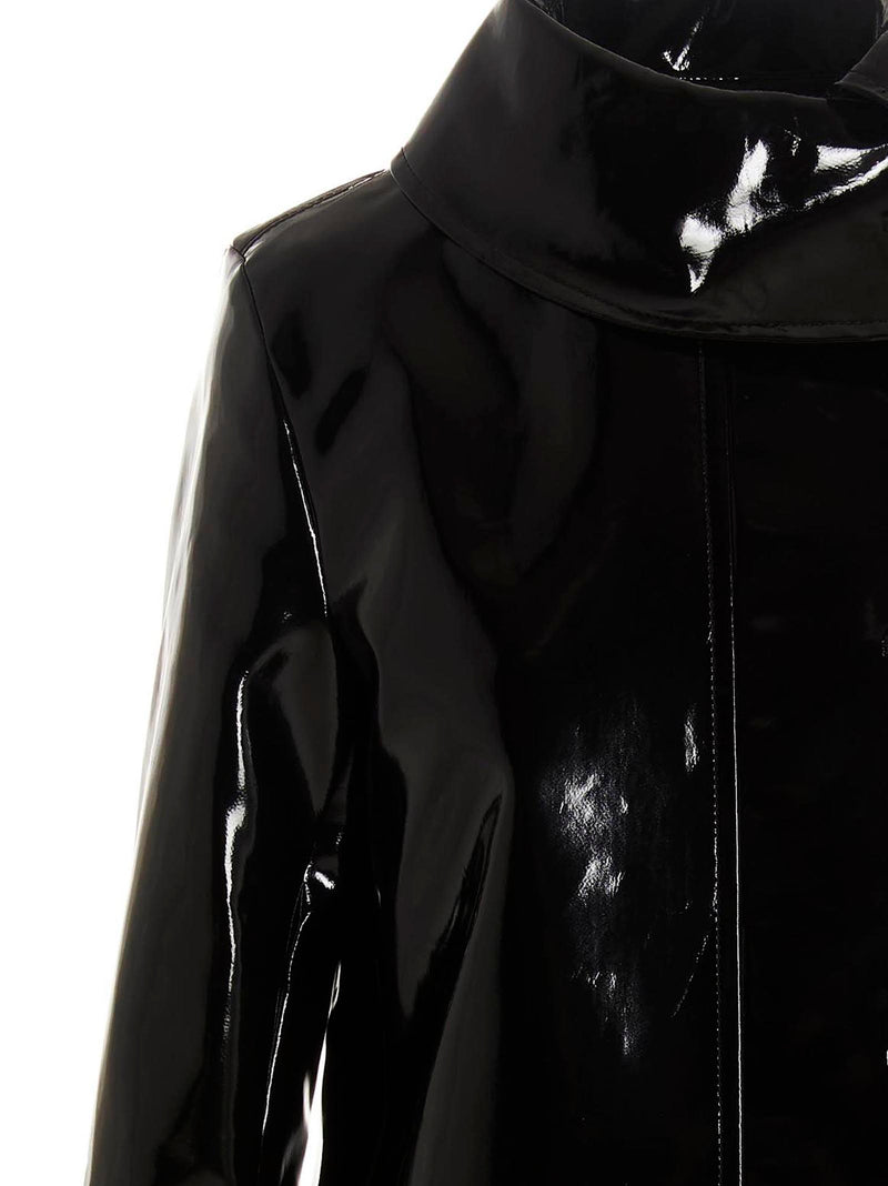 Raf Simons Black Cotton Trench Coat for Women