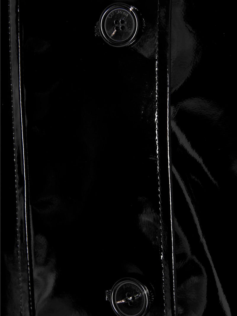 Raf Simons Black Cotton Trench Coat for Women