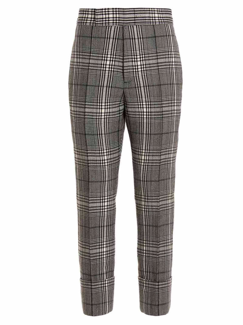 SAPIO Bicolor Wool Dress Pants - Prince of Wales ‘N°7’