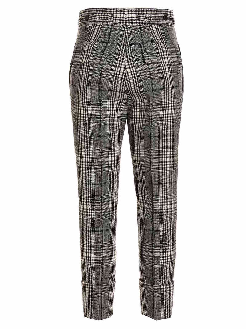 SAPIO Bicolor Wool Dress Pants - Prince of Wales ‘N°7’